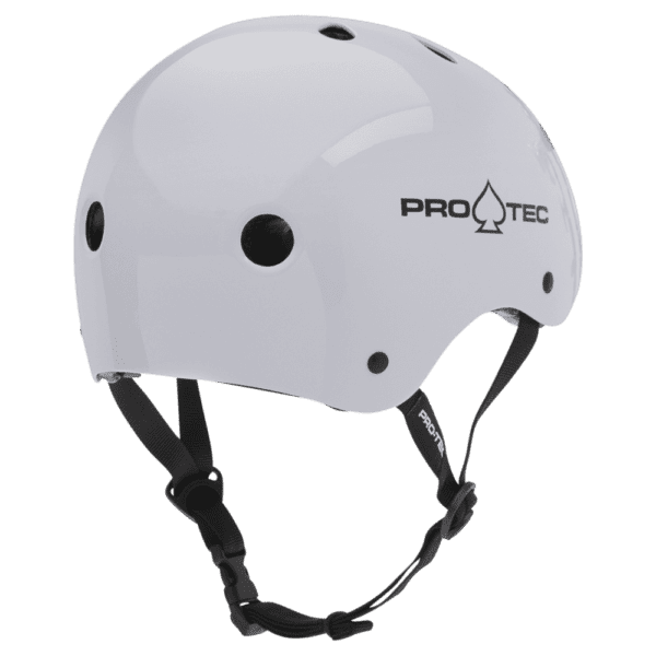 Protec Classic CERTIFIED Gloss White Helmet