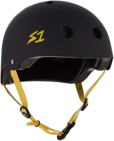 S-One | Lifer Helmet Black Matte/Yellow Straps