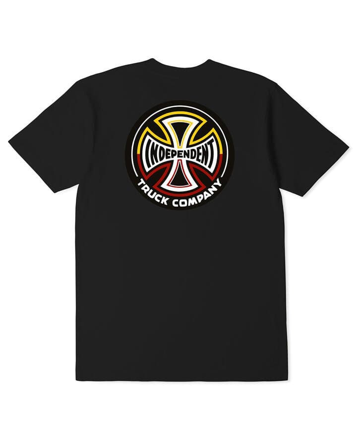 SPLIT CROSS TEE - BLACK