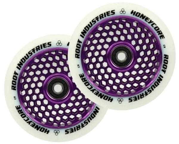 Root Industries | Honeycore White/Purple Wheels
